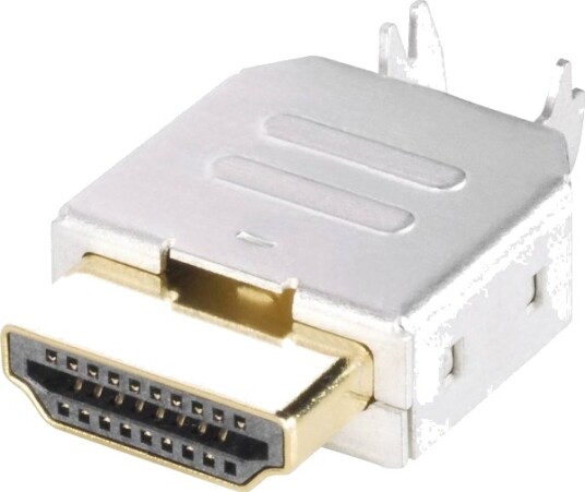 Bkl Electronic Hdmi Kontakt Innfelt Horisontal Poltall: 19 Sølv 1 Stk 0905004
