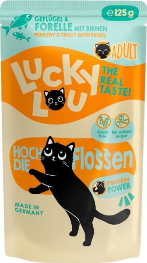 Lucky Lou Våtfôr Voksen Fjørfe Og Ørret 48 X 125 G