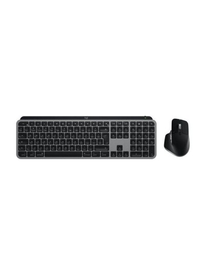Logitech Master Series MX Keys S Combo for Mac Tastatur & Mussett Tysk Svart Logitech Master Series MX Keys S Combo for Mac Tastatur & Mussett Tysk Svart