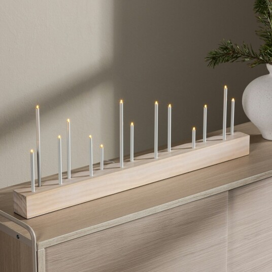 Venture Home Adventsstake Kungsberget 24 cm Whitewash