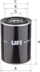 Oljefilter UFI 23.747.00 Oljefilter UFI 23.747.00