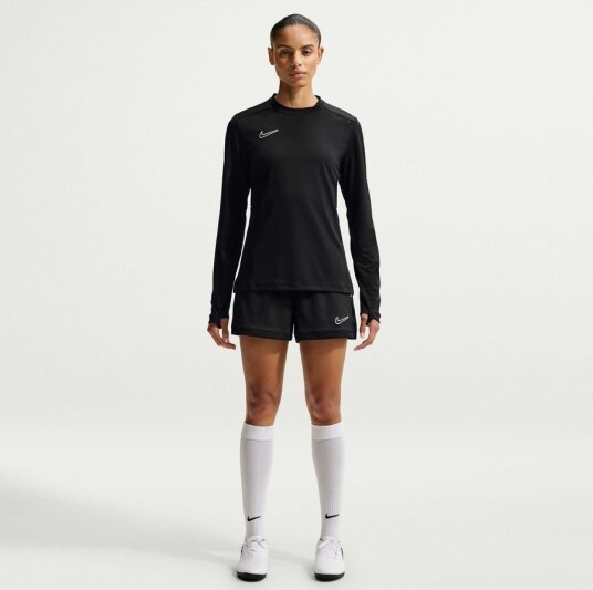 Nike Treningsskjorte Dri fit Academy 25 Crew Svart/hvit Kvinner størrelse X Large