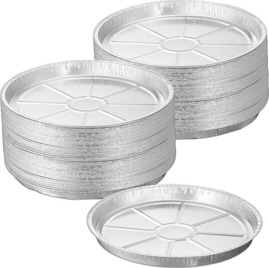 Runde aluminiumsbrett i sett à 100 stk