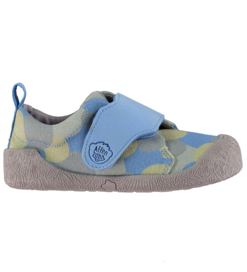 Affenzahn Babysko Cotton Liten Seal Blå 21 Babysko Grå