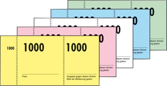 Sigel   Regneblokker   100 Ark   105 X 50 Mm   Nummerert En Pakke 10