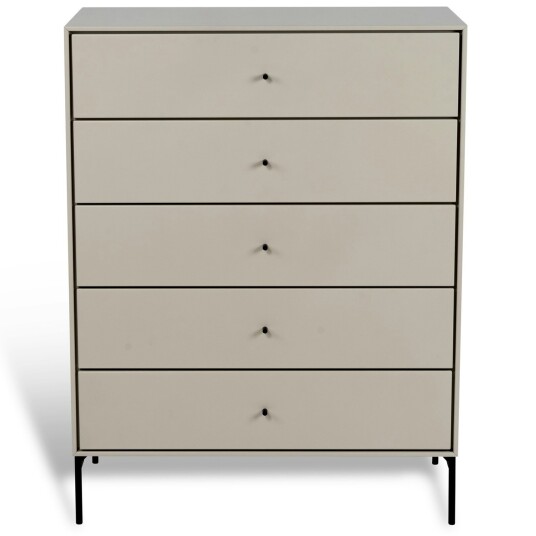 Mavis Volt Kommode 5 Skuffer Beige/Svart
