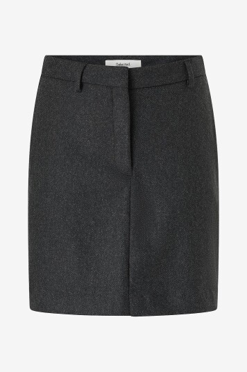 Selected Femme Skjørt slfKaya elin Wool Blend Svart