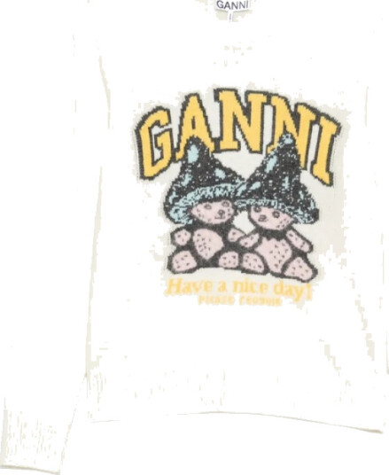 Ganni Dame Strikkevarer Hvit XS,