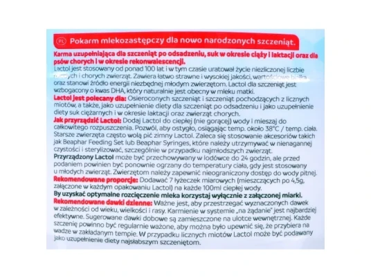 Beaphar Beaphar Lactol Valpemelk 250G