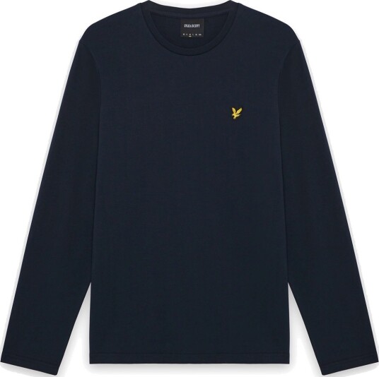 Lyle & Scott Boxy Fit Long Sleeve T Shirt Navy M