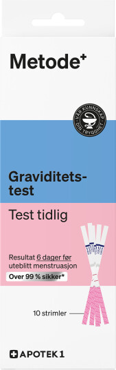Metode graviditetstest tidlig strimler 10 stk
