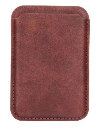 Gear Onsala Magnetisk Kortholder i Kunstskinn for iPhone - Brun