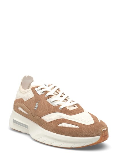 Polo Ralph Lauren Boerum Suede Paneled Knit Sneaker Brown 47 Polo Ralph Lauren Boerum Suede Paneled Knit Sneaker Brown 47