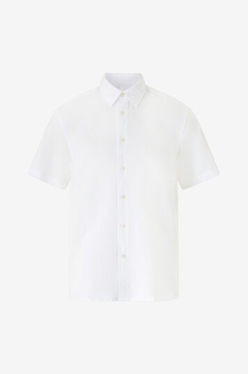 Selected Men Linskjorte slhRegclay Linenblend SS Hvit