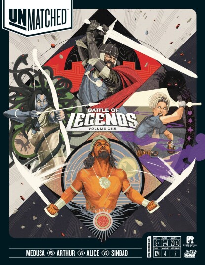 Unmatched: Battle of Legends, Volume One - Brettspill fra Outland Unmatched: Battle of Legends, Volume One - Brettspill fra Outland