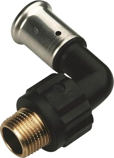 Henco Pres Vinkel 90° Pvdf 63 Mm X 2" Pres/Udvendig Gevind