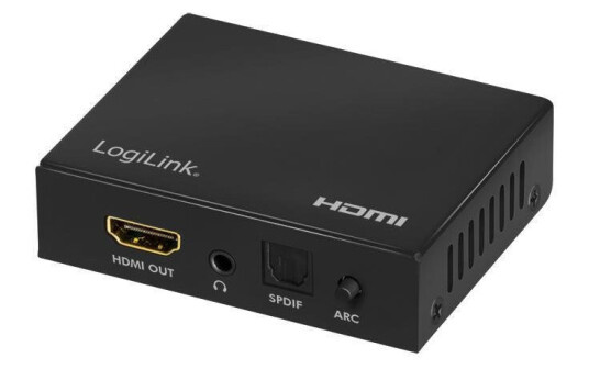 LogiLink HDMI Lydavtrekker 2CH/5.1CH 4K med Fjernkontroll og SPDIF