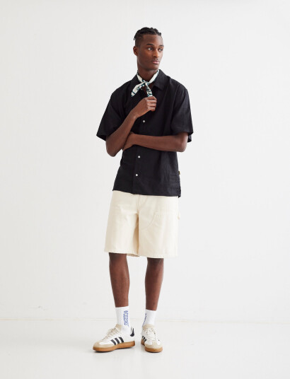 Woodbird Wbbanks Linen Shirt - Black - L