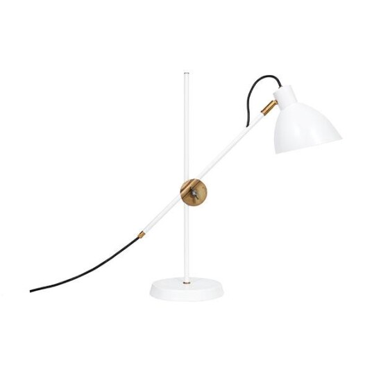 Konsthantverk KH#1 Bordlampe - Raw Messing & Hvit Konsthantverk KH#1 Bordlampe - Raw Messing & Hvit