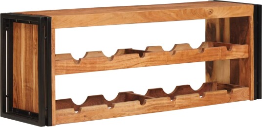 vidaXL Vinhylle Brun 100 x 45 x 33 cm Solid akasietre
