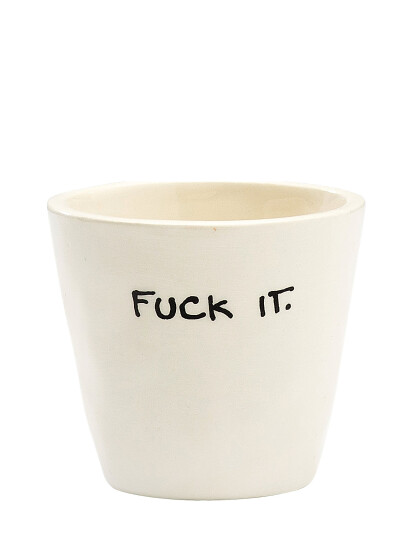 Anna + Nina Fuck It Espresso Cup   Cream   8 CL
