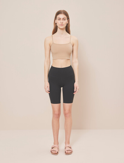 Moonchild Yoga Wear Lunar Luxe Bra Top - Beige - XS Moonchild Yoga Wear Lunar Luxe Bra Top - Beige - XS