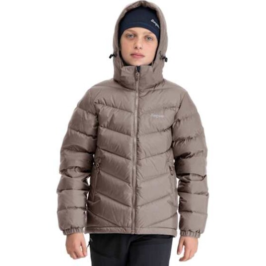 Bergans Of Norway Bergans Junior Warm Down Jacket Unisex Rock Taupe 128