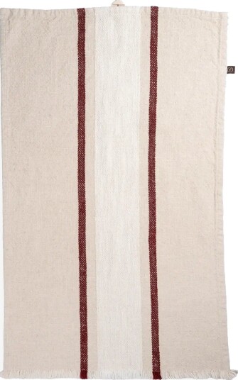 ERNST Kitchentowel NATURAL/WHITE/RED 47X70 cm