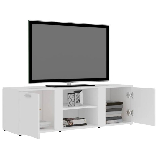 vidaXL TV-benk hvit 120x34x37 cm sponplate