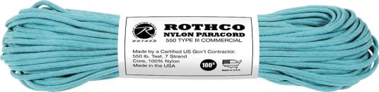 Rothco Paracord Nylon 30m Turkis