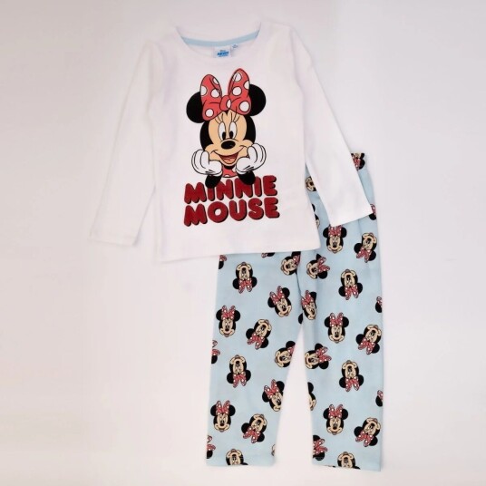 Minni Mus Pysjamas - 128 / 8 år - Barn - Gutt/Jente - 60% bomull/40% polyester