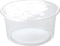 Salatbæger Delipack 200 Ml Rund Pp Semitransparent,50 Stk/Pk