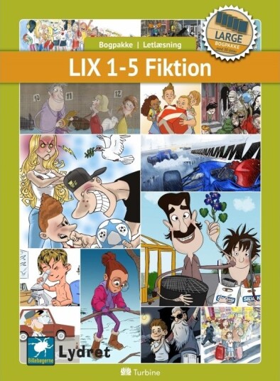 Lix 1–5 Skjønnlitteratur Large 30 Bøker | Bokboks Lettlest Skjønnlitteratur | Språk: Dansk