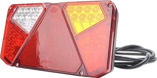 Henger Baklykt Høyre 12/24 V Transparent Med Blink Bremselys Baklys Reflektor Og Tåkebaklys Henger Baklykt Høyre 12/24 V Transparent Med Blink Bremselys Baklys Reflektor Og Tåkebaklys
