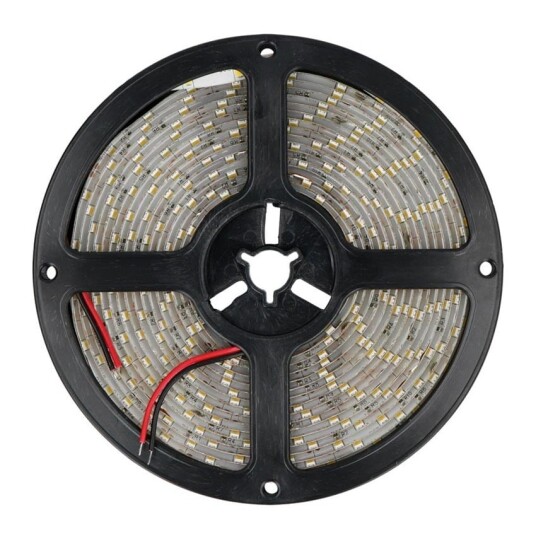 LED stripe 5m Varm Hvit IP65 4,8W/m 60 LED/m 8mm bredde