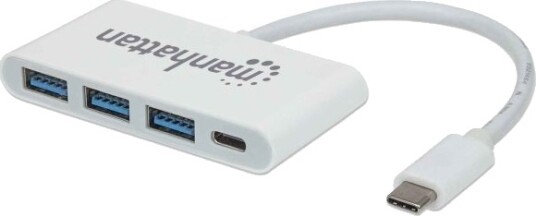 Manhattan 163552 Usb 3.2 Gen 1 3.1 Gen 1 Type-C Usb 3.2 Gen 1 3.1 Gen 1 Type-A Usb 3.2 Gen 1 3.1 Gen 1 Type-C 5000 Mbit/S Hvit Akrylonitril-Butadien-Styren Abs 0,2 M