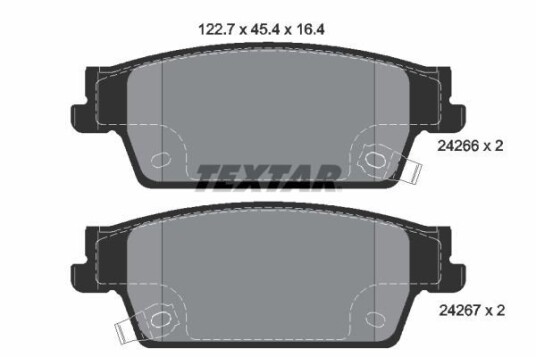 Bremseklosser TEXTAR 2426601 Bremseklosser TEXTAR 2426601