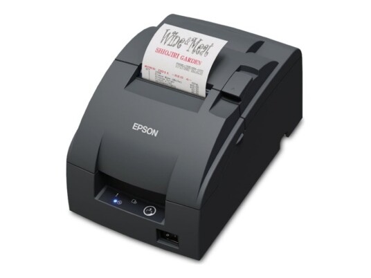 Epson Tm U220iib 142 - Kvitteringsskriver - Tofarget Monokrom - Punktmatrise - Rull 7,6 Cm - 16 Cpi - 9 Pin - Inntil 8.8 Linjer/Sek - Usb 2.0 Lan - Kutter - Mørk Grå