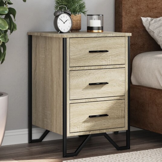 Nattbord sonoma eik 40x41x60 cm konstruert tre 848525