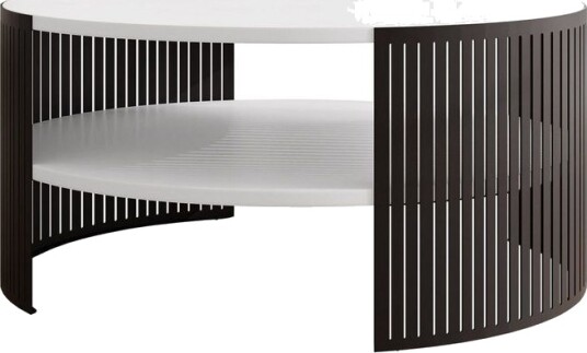 Friend Sofabord 75 cm - Svart/Hvit