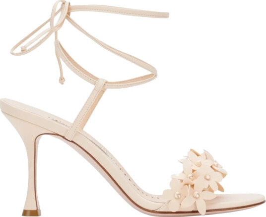 Manolo Blahnik Dame Sko Rosa 38 1/2 EU,