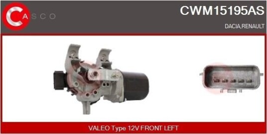 Vindusviskermotor CASCO CWM15195AS
