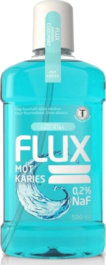 Flux fluorskyll 0,2% NaF original coolmint 500ml Flux fluorskyll 0,2% NaF original coolmint 500ml