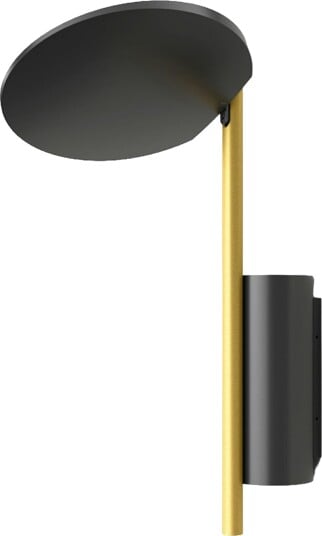 Kimia Vegglampe Sort / Satin Gold Kimia Vegglampe Sort / Satin Gold