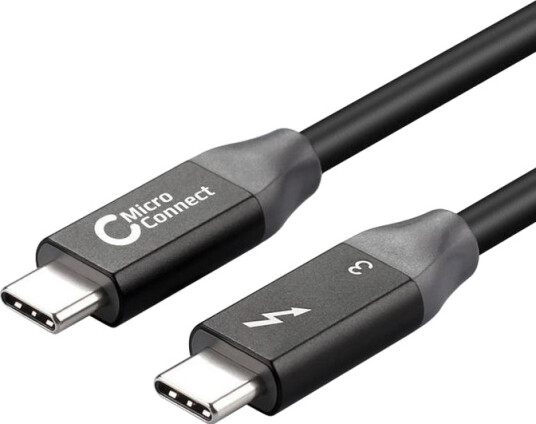MicroConnect Thunderbolt-kabel - 24 pin USB-C til 24 pin USB-C - 1 m MicroConnect Thunderbolt-kabel - 24 pin USB-C til 24 pin USB-C - 1 m