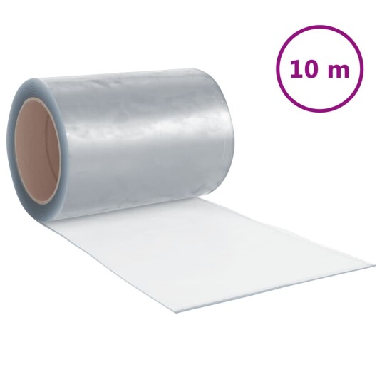 vidaXL Dørgardin gjennomsiktig 300 mm x 2,6 mm 10 m PVC vidaXL Dørgardin gjennomsiktig 300 mm x 2,6 mm 10 m PVC