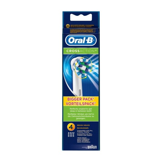 ORAL-B BRUSH CROSSACTION 4 PCS