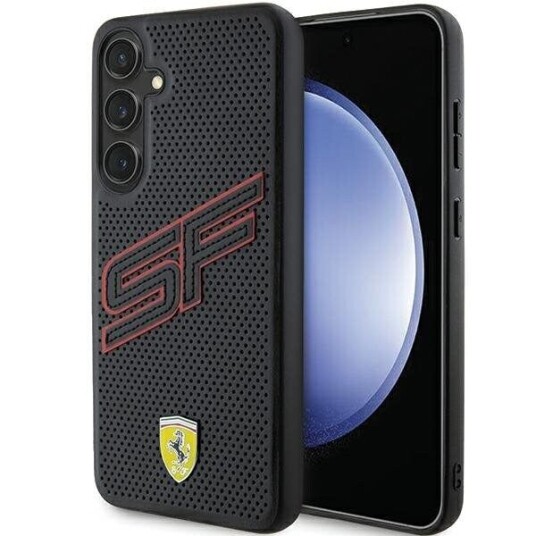Ferrari Mobildeksel Big SF Perforert for Samsung Galaxy S24 - Svart