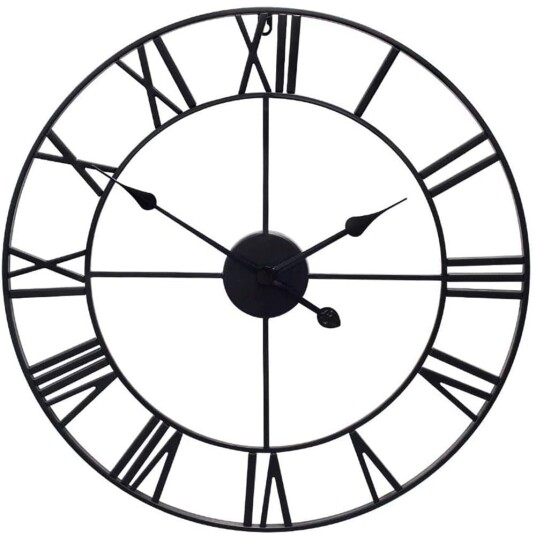 Klokke / Veggklokke   Romerske Tall 60cm