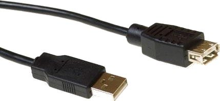 ACT Kabel USB 2.0 a Hann - USB A Hunn Svart 5,00 m